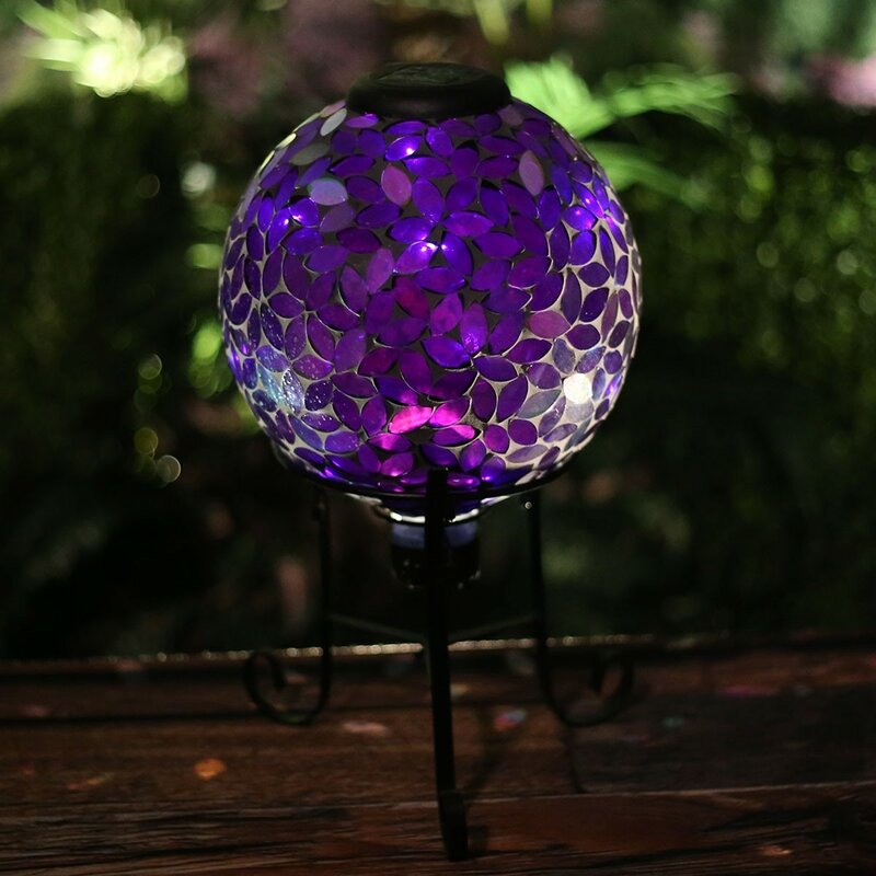 Alpine Solar Mosaic Gazing Ball | Wayfair